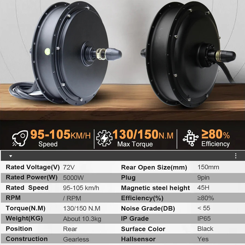 New MTX39 72V 5000W EBike Conv - 72V 5000W Hub Motor Kit review and price
