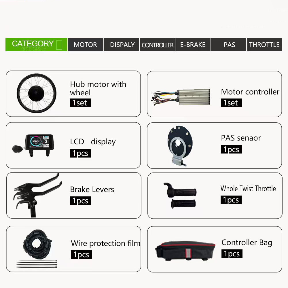 Mtx39 60v 72v 3000w Rear Hub M - Ebike Conversion Kit 72V 3000W review and price