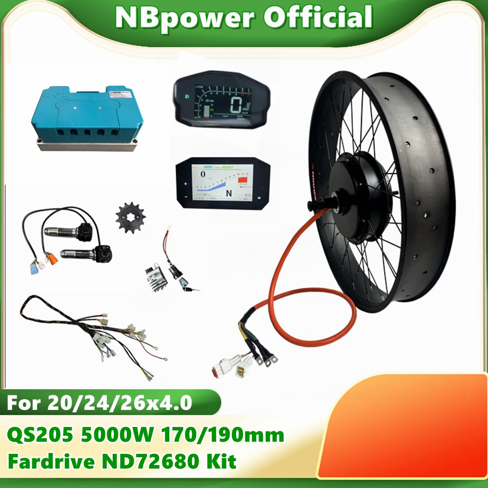 NBpower QS205 72V 5000W 170/19 - 72V 5000W Hub Motor Kit review and price